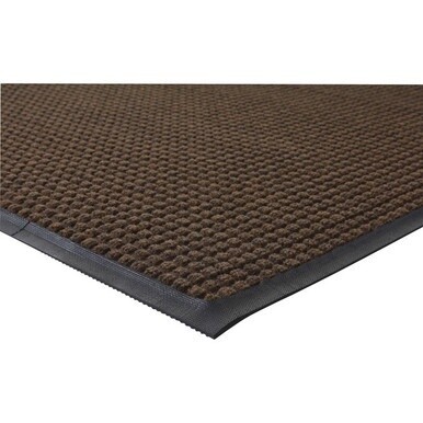Genuine Joe Waterguard Wiper Scraper Floor Mats - Carpeted Floor, Indoor, Outdoor - 72&quot; Length x 48&quot; Width - Polypropylene - Brown - 1Each