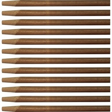 Genuine Joe Squeegee Handle - 60" Length - 1.13" Diameter - Natural - Wood - 12 / Carton