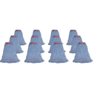 Genuine Joe Narrow Band Large Mophead - Rayon, Cotton - 12 / Carton