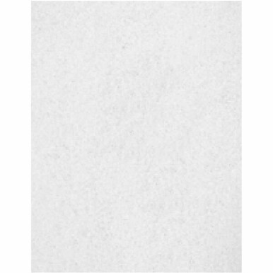 Genuine Joe Polishing Floor Pad - 5/Carton - 14" Width - Polishing, Floor - 175 rpm to 350 rpm Speed Supported - Durable, Long Lasting, Non-abrasive - Fiber, Resin - White