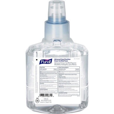 PURELL&amp;reg; Hand Sanitizer Foam Refill - 40.6 fl oz (1200 mL) - Hand, Skin - Clear - Fragrance-free, Dye-free - 1 Each