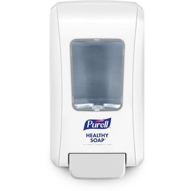 PURELL&amp;reg; FMX-20 Foam Soap Dispenser - Manual - 2.11 quart Capacity - Site Window, Locking Mechanism, Durable, Wall Mountable, Rugged - White - 1Each
