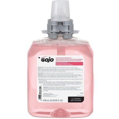 Gojo&amp;reg; FMX-12 Refill Cranberry Luxury Foam Handwash - Cranberry ScentFor - 42.3 fl oz (1250 mL) - Hand - Amber - Drip-free, Antibacterial-free, Bio-based - 1 Each