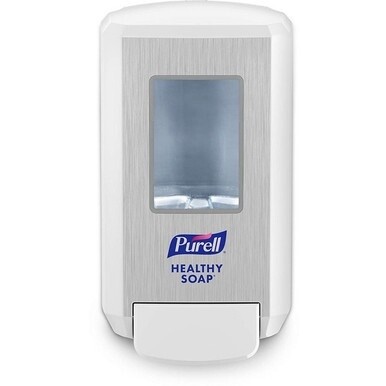 PURELL&amp;reg; CS4 Soap Dispenser - Manual - 1.32 quart Capacity - Site Window, Wall Mountable, Durable - White - 1 / Carton