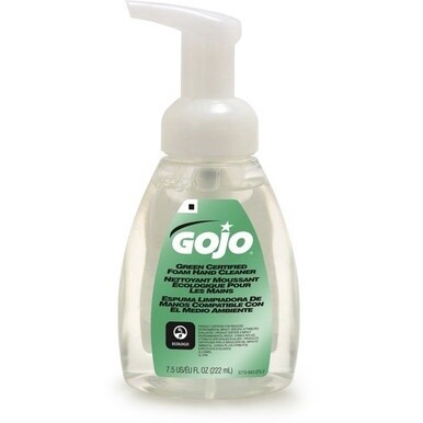 Gojo&amp;reg; Green Certified Foam Hand Cleaner - 7.5 fl oz (221.8 mL) - Push Pump Dispenser - Hand - Clear - Bio-based - 1 Each
