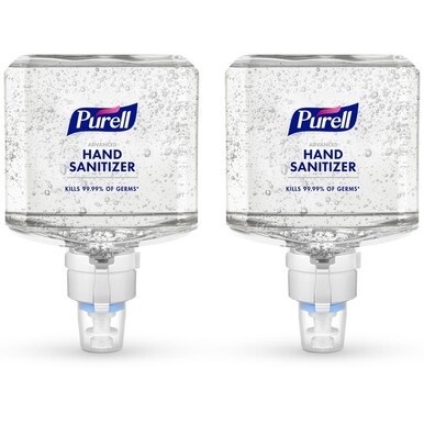 Gojo&amp;reg; Advanced Hand Sanitizer Gel Refill - Clean Scent - 40.6 fl oz (1200 mL) - Touchless Dispenser - Kill Germs - Hand, Skin - Clear - Hypoallergenic, Unscented, Refillable - 2 / Carton