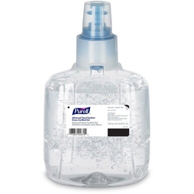 PURELL&amp;reg; Hand Sanitizer Gel Refill - 40.6 fl oz (1200 mL) - Hands-free Dispenser - Kill Germs - Skin, Hand - Clear - Fragrance-free, Dye-free - 2 / Carton