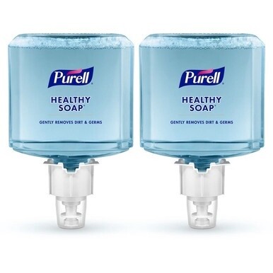PURELL&amp;reg; ES6 HEALTHY SOAP&amp;trade; Fresh Scent Foam - Fresh ScentFor - 40.6 fl oz (1200 mL) - Dirt Remover, Kill Germs - Skin - Moisturizing - Blue - Dye-free, Pleasant Scent, Bio-based, Phthalate-fr