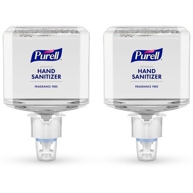 PURELL&amp;reg; Advanced Hand Sanitizer Foam Refill - 40.6 fl oz (1200 mL) - Kill Germs - Hand - Clear - Fragrance-free, Dye-free, Hygienic, Unscented, Refillable - 2 / Carton