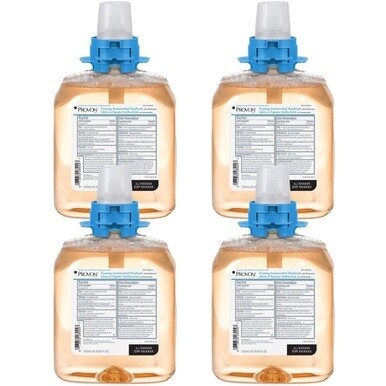 Provon FMX-12 Foaming Antimicrobial Handwash - Fruity ScentFor - 42.3 fl oz (1250 mL) - Kill Germs, Bacteria Remover - Hand - Moisturizing - Amber - Rich Lather - 4 / Carton