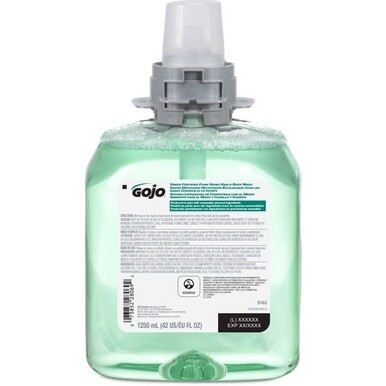 Gojo&amp;reg; FMX-12 Refill Green Certified Hair/Body Wash - Cucumber Melon Scent - 42.3 fl oz (1250 mL) - Kill Germs - Body, Hair - Green - Residue-free - 1 Each