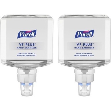 PURELL&amp;reg; VF PLUS Hand Sanitizer Gel Refill - 40.6 fl oz (1200 mL) - Kill Germs, Bacteria Remover - Restaurant, Cruise Ship, Hand - Quick Drying, Fragrance-free, Dye-free, Hygienic - 2 / Carton