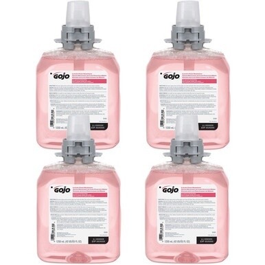 Gojo&amp;reg; FMX-12 Refill Cranberry Luxury Foam Handwash - Cranberry ScentFor - 42.3 fl oz (1250 mL) - Hand - Amber - Drip-free, Antibacterial-free, Bio-based - 4 / Carton