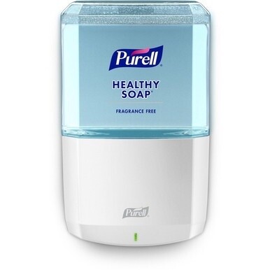 PURELL&amp;reg; ES6 Touch-free Hand Soap Dispenser - Automatic - 1.27 quart Capacity - Support 4 x C Battery - Locking Mechanism, Durable, Wall Mountable, Touch-free - White - 1Each