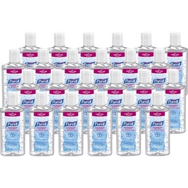PURELL&amp;reg; Advanced Hand Sanitizer Gel - 4 fl oz (118.3 mL) - Flip Top Bottle Dispenser - Hand - Moisturizing - Clear - Anti-irritant, Dye-free - 24 / Carton Bremerton Stock
