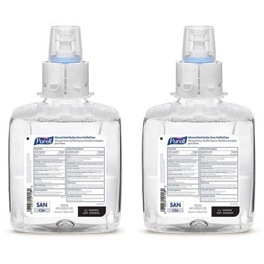 PURELL&amp;reg; Hand Sanitizer Foam Refill - Fragrance-free Scent - 40.6 fl oz (1200 mL) - Pump Bottle Dispenser - Kill Germs - Hand, Healthcare - Moisturizing - Hygienic, Bio-based, Dye-free - 2 / Carton
