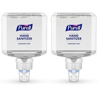 PURELL&amp;reg; Advanced Hand Sanitizer Foam Refill - Clean Scent - 40.6 fl oz (1200 mL) - Kill Germs - Hand, Healthcare, Skin - Fragrance-free, Dye-free, Hygienic, Refillable - 2 / Carton