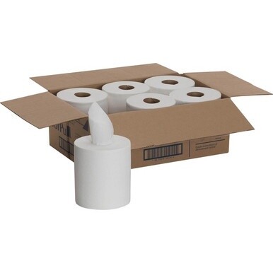 SofPull Centerpull Regular Capacity Paper Towels - 1 Ply - 15&quot; x 7.80&quot; - 320 Sheets/Roll - White - Soft, Absorbent - For Washroom, Food Service, Healthcare, Kitchen - 6 / Carton