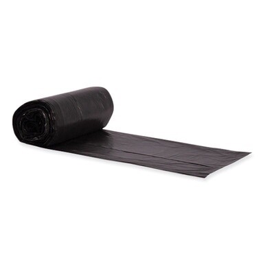Eco Blend Max Can Liners, 33 gal, 0.8 mil, 33&quot; x 39&quot;, Black, 25 Bags/Roll, 8 Rolls/Carton