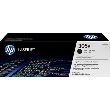HP 305A (CE410A) Original Standard Yield Laser Toner Cartridge - Single Pack - Black - 1 Each - 2200 Pages
