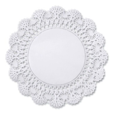 Cambridge Lace Doilies, Round, 6&quot;, White, 1,000/Carton