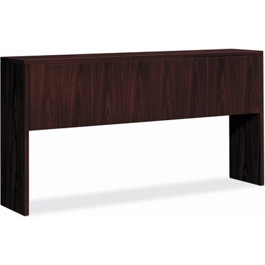 HON 10500 H10534 Hutch - 72&quot; x 14.6&quot; x 37.1&quot; - 4 Drawer(s) - Flat Edge - Finish: Mahogany
