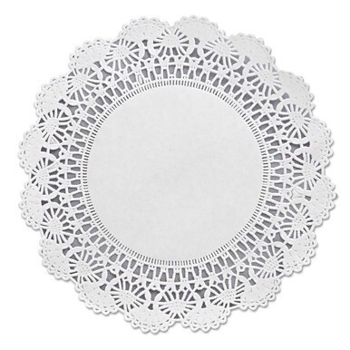 Cambridge Lace Doilies, Round, 8&quot;, White, 1,000/Carton