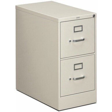 HON 310 H312 File Cabinet - 15&quot; x 26.5&quot;29&quot; - 2 Drawer(s) - Finish: Light Gray