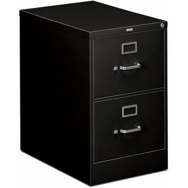 HON 310 H312C File Cabinet - 18.3&quot; x 26.5&quot;29&quot; - 2 Drawer(s) - Finish: Black