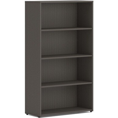 HON Mod HLPLBC3013B4 Book Case - 30&quot; x 13&quot;53&quot; - 4 Shelve(s) - Finish: Slate Teak