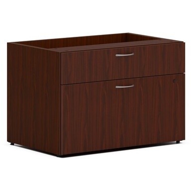 HON Mod Low Personal Credenza | 2 Drawers | 30&quot;W | Traditional Mahogany Finish - 30&quot; x 20&quot;21&quot; - 2 x Storage, File Drawer(s) - Finish: Traditional Mahogany