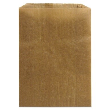 Napkin Receptacle Liners, 7.5&quot; x 3&quot; x 10.5&quot;, Brown, 500/Carton