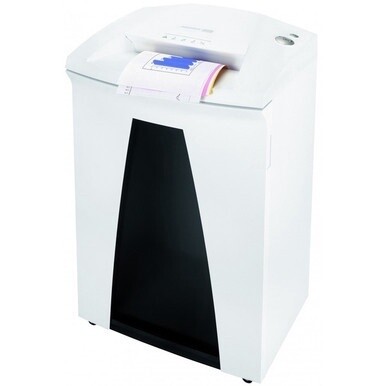 HSM SECURIO B34 - 1/4&quot; - Continuous Shredder - Strip Cut - 32 Per Pass - for shredding Paper, Paper Clip, Staples, CD, DVD, Credit Card - 0.250&quot; Shred Size - P-2/O-2/T-2/E-2 - 12.20&quot; Throat - 26.40 ga