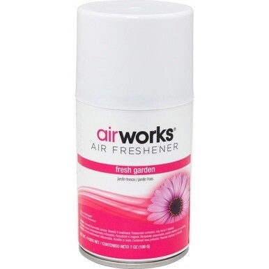 AirWorks Metered Aerosol Air Fresheners - Aerosol - 600 ft√É∆í√¢‚Ç¨≈°√É‚Äö√Ç¬≥ - 7 oz - Fresh Garden - 12 / Carton