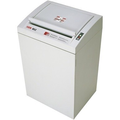 HSM Classic 411.2 - 1/32&quot; x 3/16&quot; + External Autom. Oiler - Continuous Shredder - Particle Cut - 10 Per Pass - for shredding Paper, Staples, Paper Clip - 0.031&quot; x 0.188&quot; Shred Size - P-7/F-3 - 15.75&quot; 