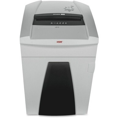 HSM Securio P36 L6 OMDD Shredder - Continuous Shredder - Cross Cut - 14 Per Pass - for shredding Paper - P-7 - White, Black