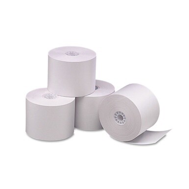 Direct Thermal Printing Thermal Paper Rolls, 2.25&quot; x 165 ft, White, 6/Pack