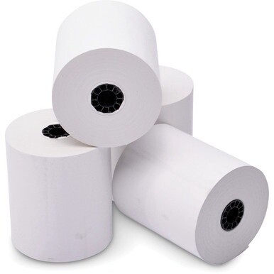 ICONEX 3-1/8&quot; Thermal POS Receipt Paper Roll - 3 1/8&quot; x 230 ft - 50 / Carton - White