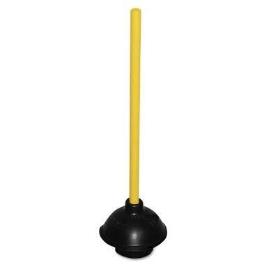 Plunger, 20&quot; Wood Handle, 6&quot; dia