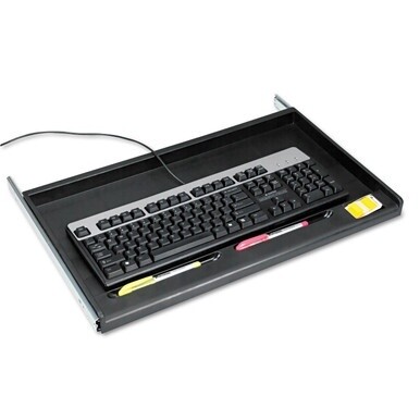 Standard Underdesk Keyboard Drawer, 21.38&quot;w x 12.88&quot;d, Black