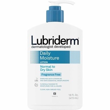 Lubriderm Daily Moisture Lotion - Lotion - 16 fl oz - For Dry, Normal Skin - Applicable on Body - Moisturising, Non-greasy, Fragrance-free, Absorbs Quickly - 1 Each