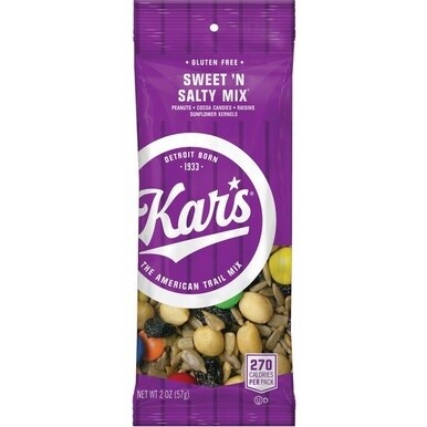 Kar&#39;s Sweet &#39;N Salty Mix - Sweet and Salty, Mixed Nut - 1 Serving Bag - 2 oz - 24 / Box