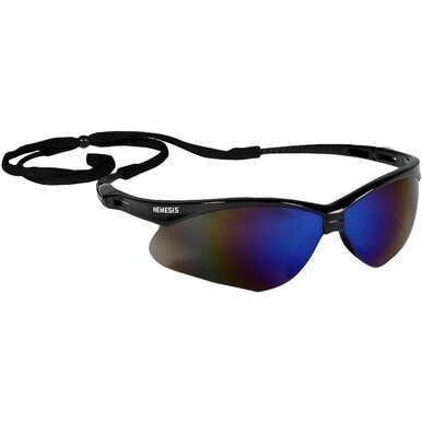 Kleenguard V30 Nemesis Safety Eyewear - Recommended for: Workplace, Home - UVA, UVB, UVC Protection - Polycarbonate - Durable, Lightweight, Wraparound Frame, Anti-fog, Flexible, Soft, Neck Cord - 1 / 