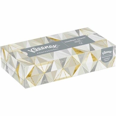 Kleenex Professional Facial Tissue for Business - Flat Box - 2 Ply - 8.40&quot; x 8.60&quot; - White - 125 / Box
