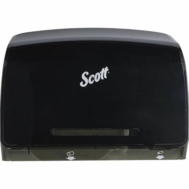 Scott Essential Coreless Jumbo Roll Toilet Paper Dispenser - Coreless Dispenser - 1 x Roll - 9.8&quot; Height x 14.3&quot; Width x 6&quot; Depth - Plastic - Black - Durable - 1 Each