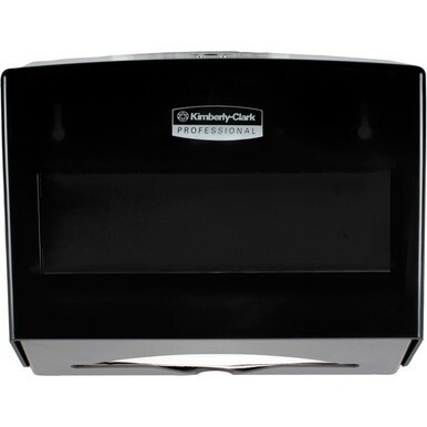 Scott Scottfold Folded Towel Dispenser - 9&quot; Height x 10.8&quot; Width x 4.8&quot; Depth - Black - Compact, Lockable - 1 / Carton