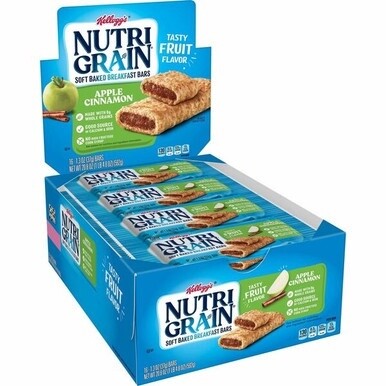 Kellogg&#39;s&amp;reg Nutri-Grain&amp;reg Bar Apple Cinnamon - Low Fat - Apple Cinnamon - 1.30 oz - 16 / Box