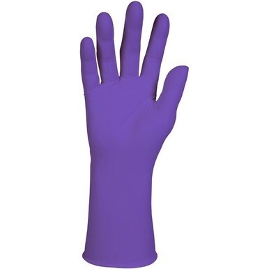KIMTECH Purple Nitrile Exam Gloves - 12&quot; - Medium Size - Purple - Durable, Textured Fingertip, Latex-free, Tear Resistant - For Chemotherapy - 500 / Carton - 6 mil Thickness
