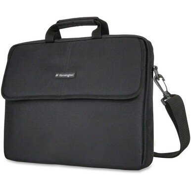 Kensington Classic SP17 Carrying Case (Sleeve) for 17&quot; Notebook - Black - Polyester Body - Shoulder Strap - 16&quot; Height x 2.3&quot; Width x 16&quot; Depth - 1 Each - Retail