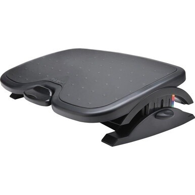 Kensington SmartFit Solemate Plus Foot Rest - 3.50&quot; - 5&quot; Adjustable Height - 30&amp;deg; Tilt - Black - TAA Compliant